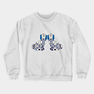 Dog Duo - Staffordshire pottery inpiration Crewneck Sweatshirt